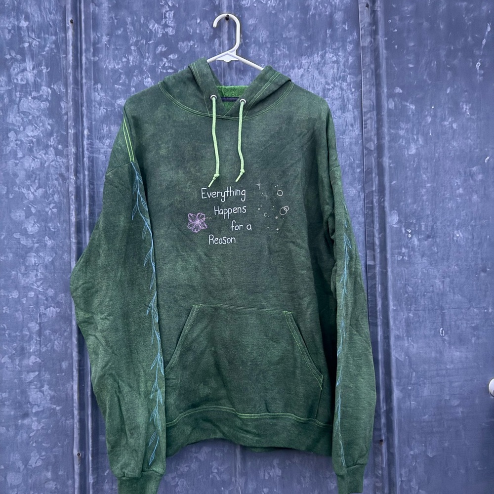 Green Graphic Hoodie